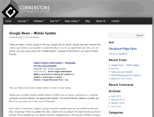 Tablet Screenshot of blog.cornerstonesoftware.ca