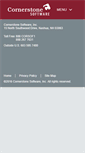Mobile Screenshot of cornerstonesoftware.com
